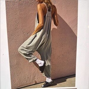 Free People Hot Shot Onesie Heather Grey